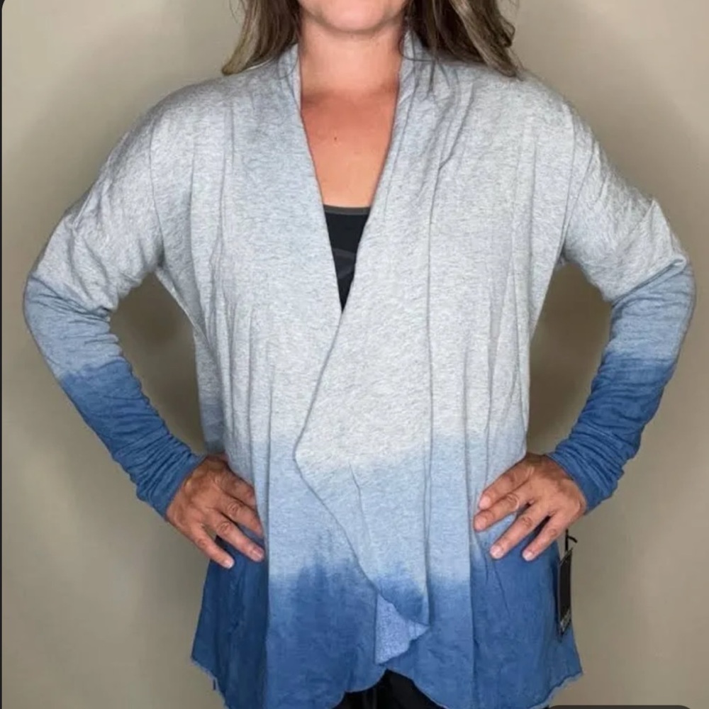 Revolve Michael Lauren waterfall ombré open front cardigan NWT - Picture 1 of 8